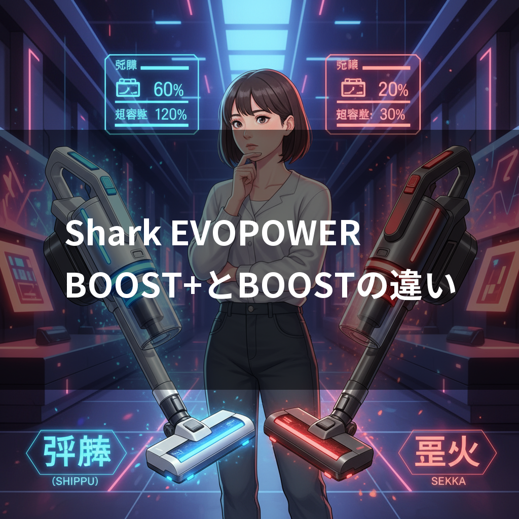 Shark EVOPOWER BOOST+(LC701J/LC751J)とBOOST(LC600J)の違い