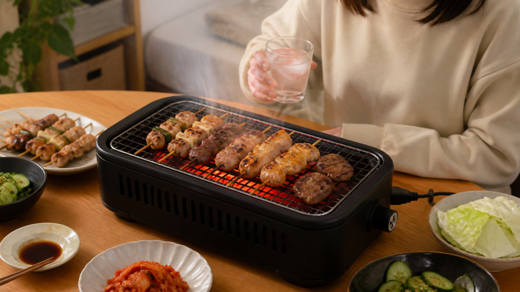 山善 焼き鳥焼き器 電気七輪 卓上焼肉